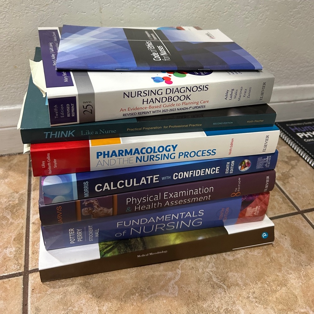 Nursing book bundle! or buy individually, up to you! must dm to clarify books